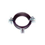 Abraçadeira C/Borracha M8/10 Aço Zincado 4