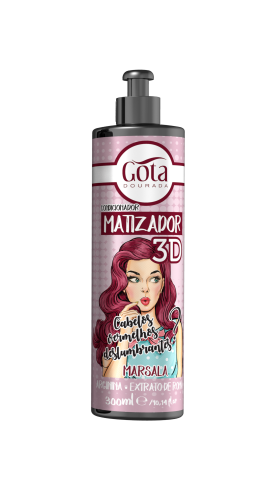 GOTA DOURADA MATIZADOR 3D MARSALA 300ML