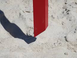 Prumo para Placa de Sinalização de Praia em Ferro (ISN)