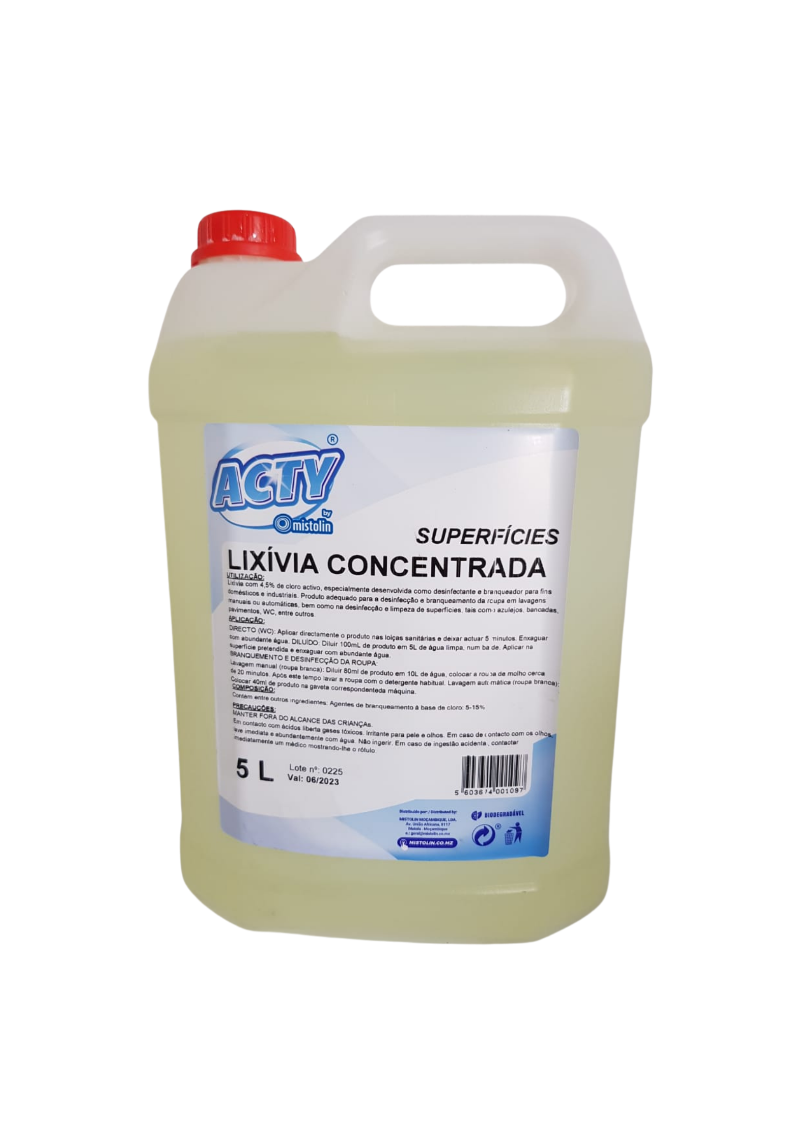 LIXÍVIA LIMPEZA 4% 5LT