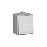 Botão basculante c/indicador led IP55 cinza ELERI9
