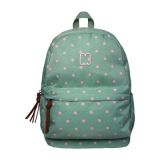MOCHILA MARSHMALLOW DOTS GREEN + PORTA LAPIS