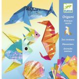 JOGO DE ORIGAMI METÁLICO - ANIMAIS MARINHOS 