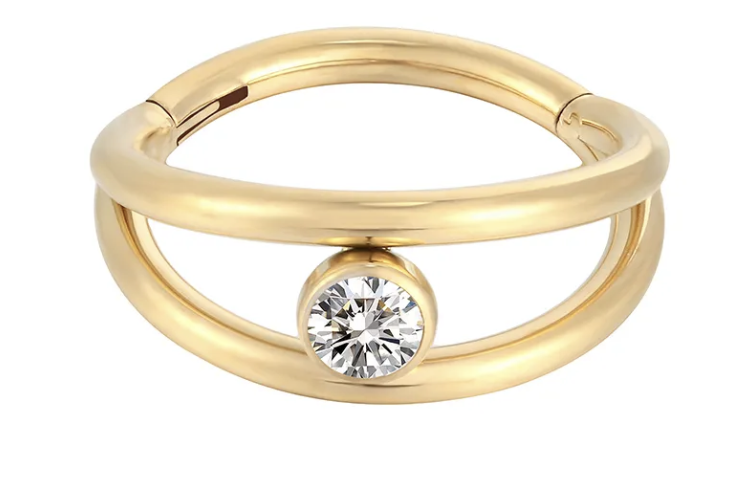 Argola Braga Luz 10mm Gold 