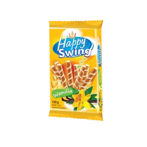 HAPPY SWINGS ROLLS VANILLA 150G