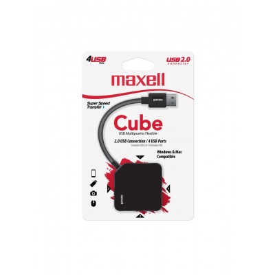 HUB MAXELL CUBE 4-PORT USB 2.0 347644