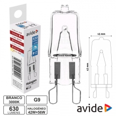 Lampada G9 42W 230V halogeneo Avide