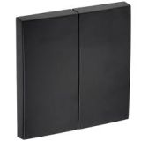 Tecla Dupla Preto 90611TPM Efapel