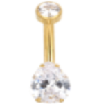 Piercing Umbigo Gota Clava GOLD
