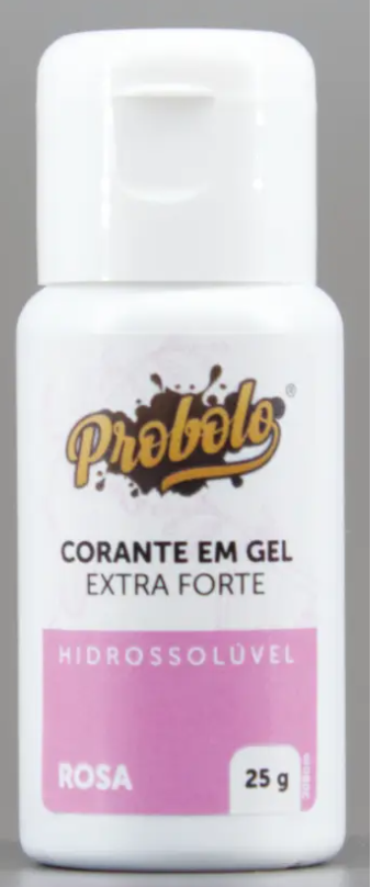 CORANTE GEL HIDROSSOLUVEL ROSA 25G