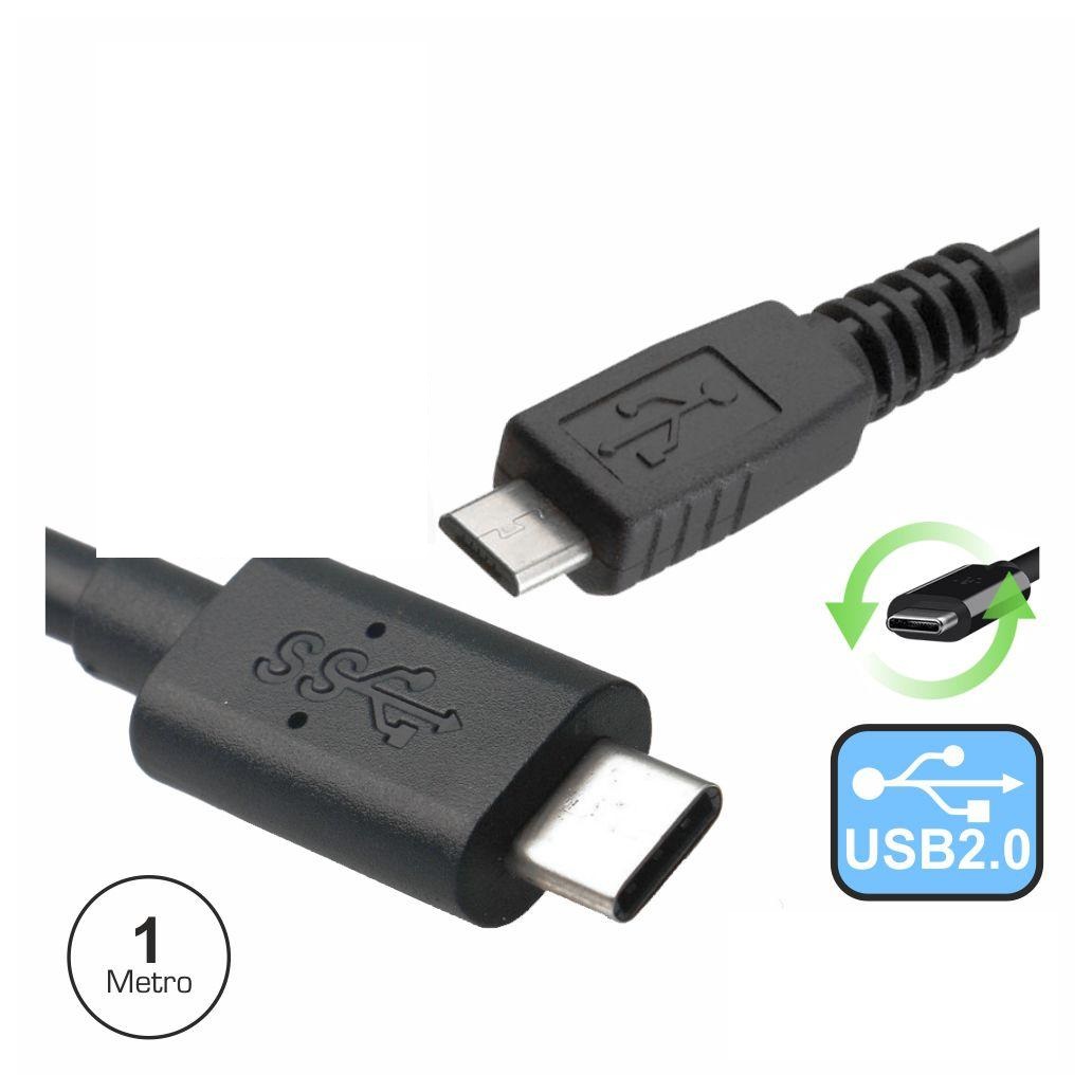 Cabo USB-C 2.0 macho/micro USB-B macho 1M 