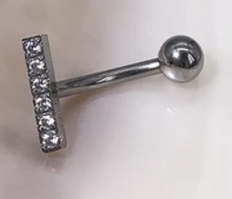 Umbigo Barra 6 CZ  12mm 