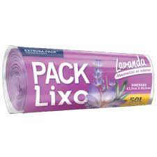 SACO LIXO AROMA LAVANDA 50 LITROS ANL