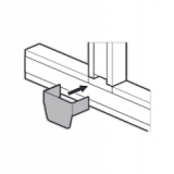 LEG DERIVACAO PLANA PARA CALHA 85X50MM