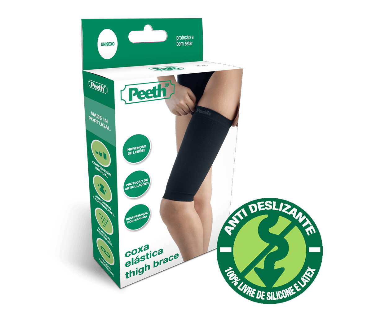 Peeth coxa Elastica preta ref 471 T/1
