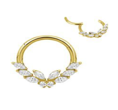 Argola Borboleta Gold 10mm