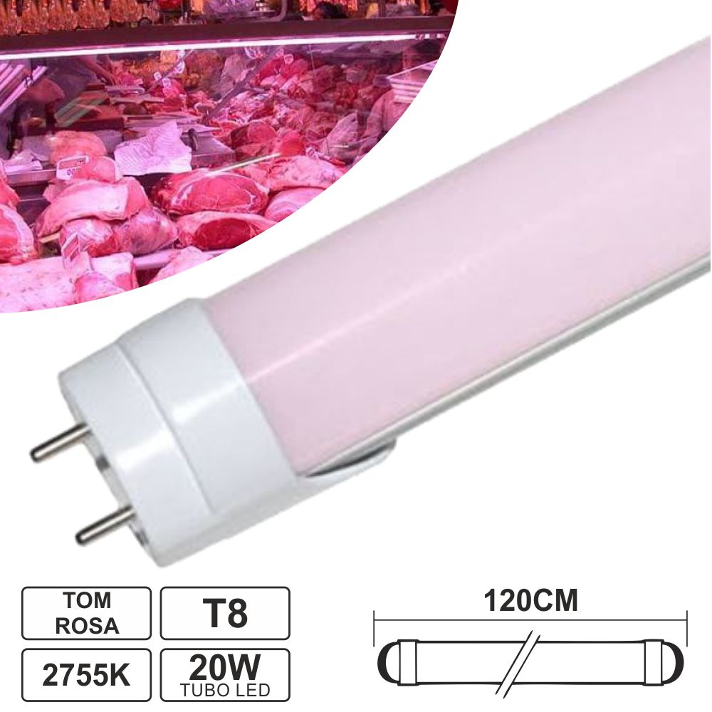 Lampada led T8 20W tubular 1200 2755K Talhos e Plantas