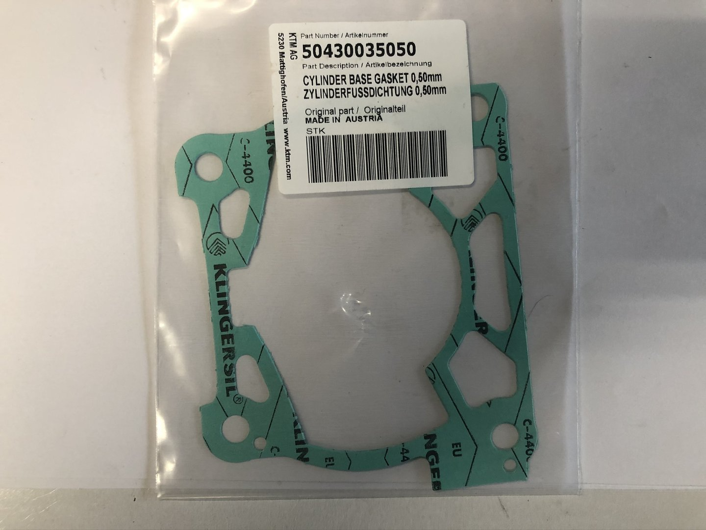 JUNTA CILINDRO 0.50MM 50430035050