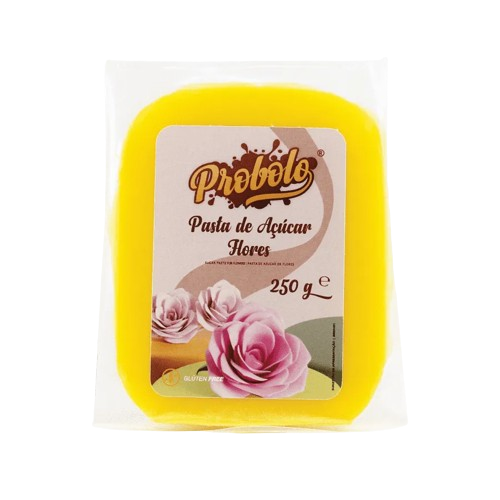 PASTA DE AÇUCAR FLORES AMARELA 250G