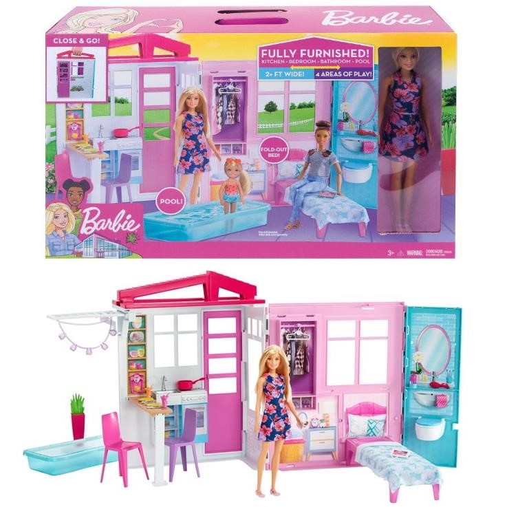 BARBIE CASA COM BONECA 