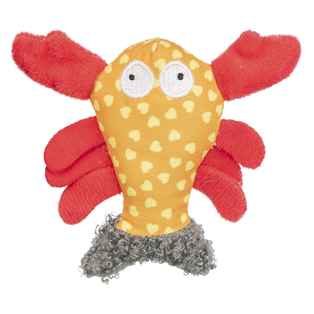 LAGOSTA EM PELÚCIA COM CATNIP 9 CM