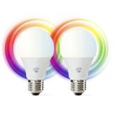 LÂMPADA LED RGBW |Pack 2 |Wi-Fi | E27 | 806 lm | 9 W