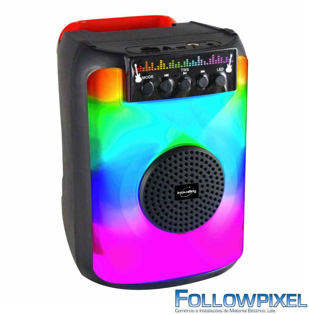 Coluna portatil bluetooth 40W BT/USB/AUX/FM