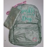 MOCHILA MARSHMALLOW VERDE + PORTA LAPIS