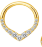 Argola em VERA CZ Gold