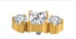 Piercing Mini Cascata Quadrado GOLD