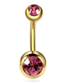 Piercing Umbigo ROSA Gold 