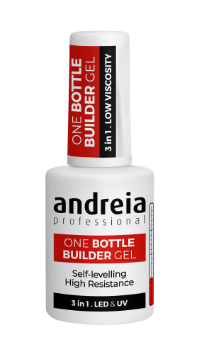 ONE BOTTLE BUILDER GEL GLITTER PINK 14ML AD