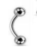 Piercing Umbigo Liso 12mm PEQUENO