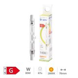 Lampada halogen R7s 78mm 80W