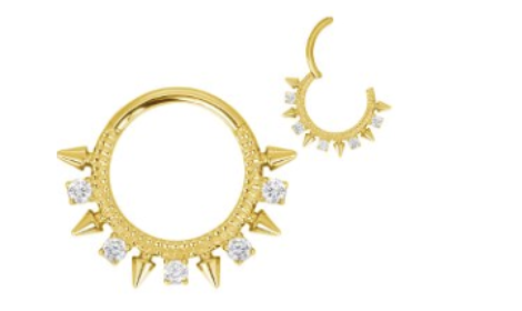 Argola CUIABA SPIKE GOLD