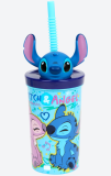 Copo 3D com palhinha Stitch 350ml 