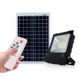 Projetor led solar 20W c/sensor + controle remoto painel 6V/8W 3,7V/6000mAH