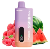 Descartável Muss Tech8000 RASPBERRY WATERMELON - Sem Nicotina 80