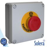 Caixa derivação c/pulsador de emergencia 230V IK07 IP65 SOLERA