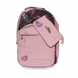 MOCHILA MISS LENONADE ROSA + PORTA LAPIS