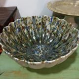 Taça grande policromada