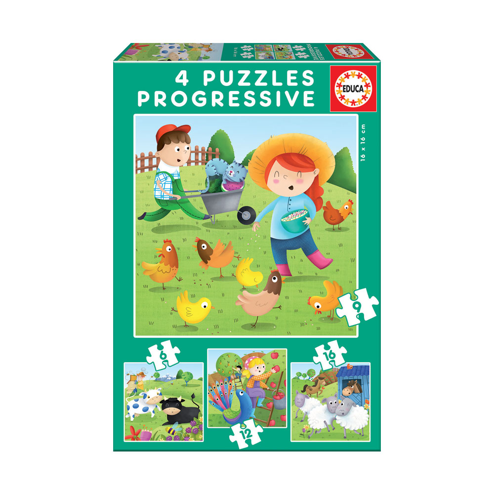 PUZZLE PROGRESSIVO ANIMAIS DA QUINTA