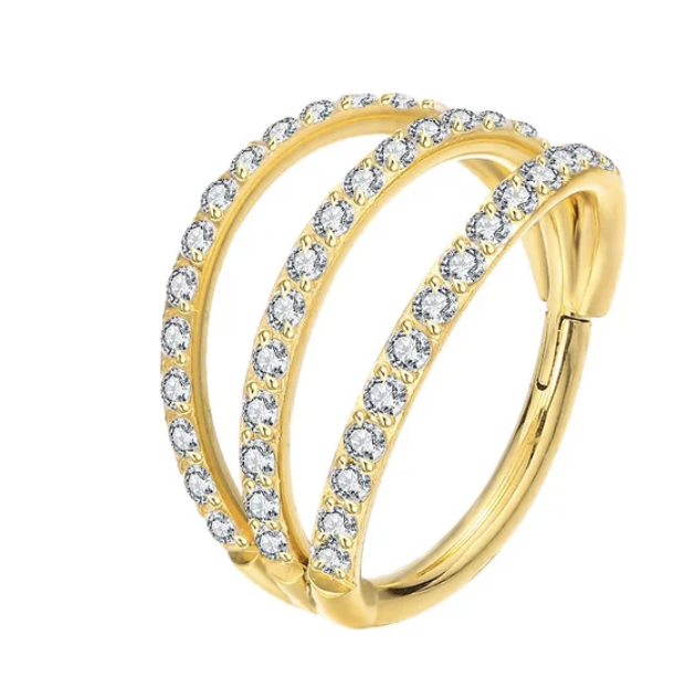 Argola Tokyo Gold 10mm 