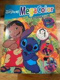Livro colorir com autocolantes MegaColor Stitch 