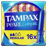 TAMPÕES PEARL COMPAK REG TAMPAX 16UN