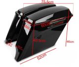 ALFORGES RIGIDOS COMPRIDOS PARA HD TOURING 94-13 PRETOS