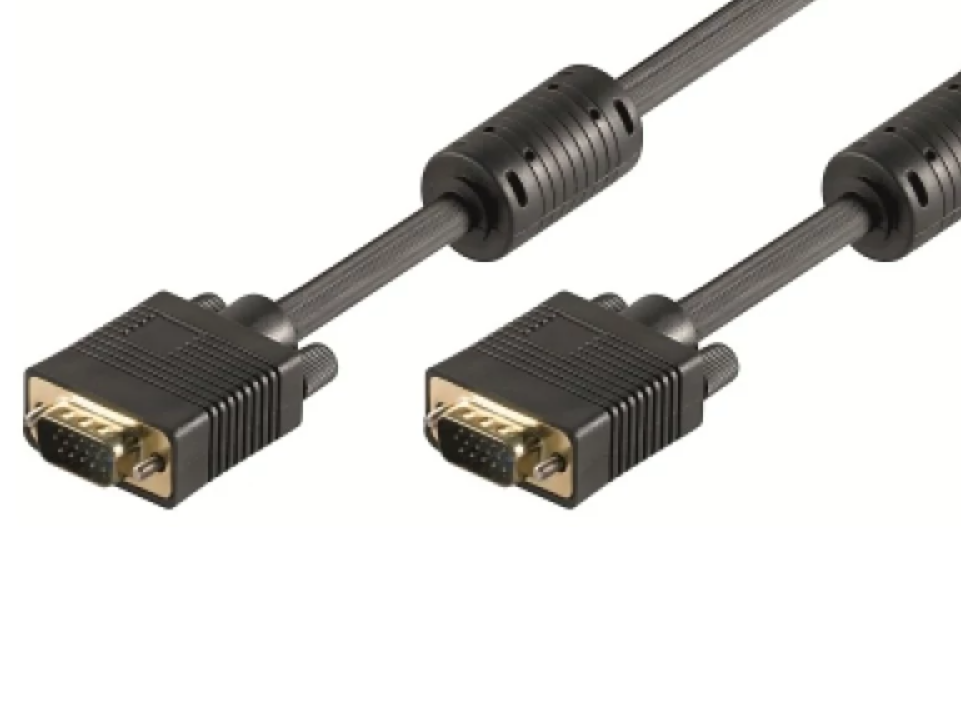 CABO EWENT VGA HD PLUG M/M AWG28 1.8MT CU FERRITE