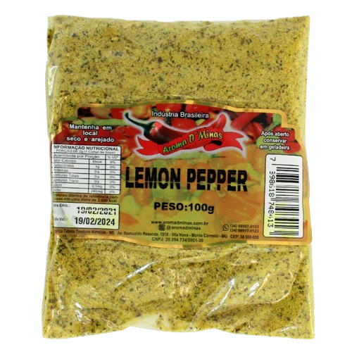 TEMPERO  LEMON PEPPER AROMA DE MINAS 100G