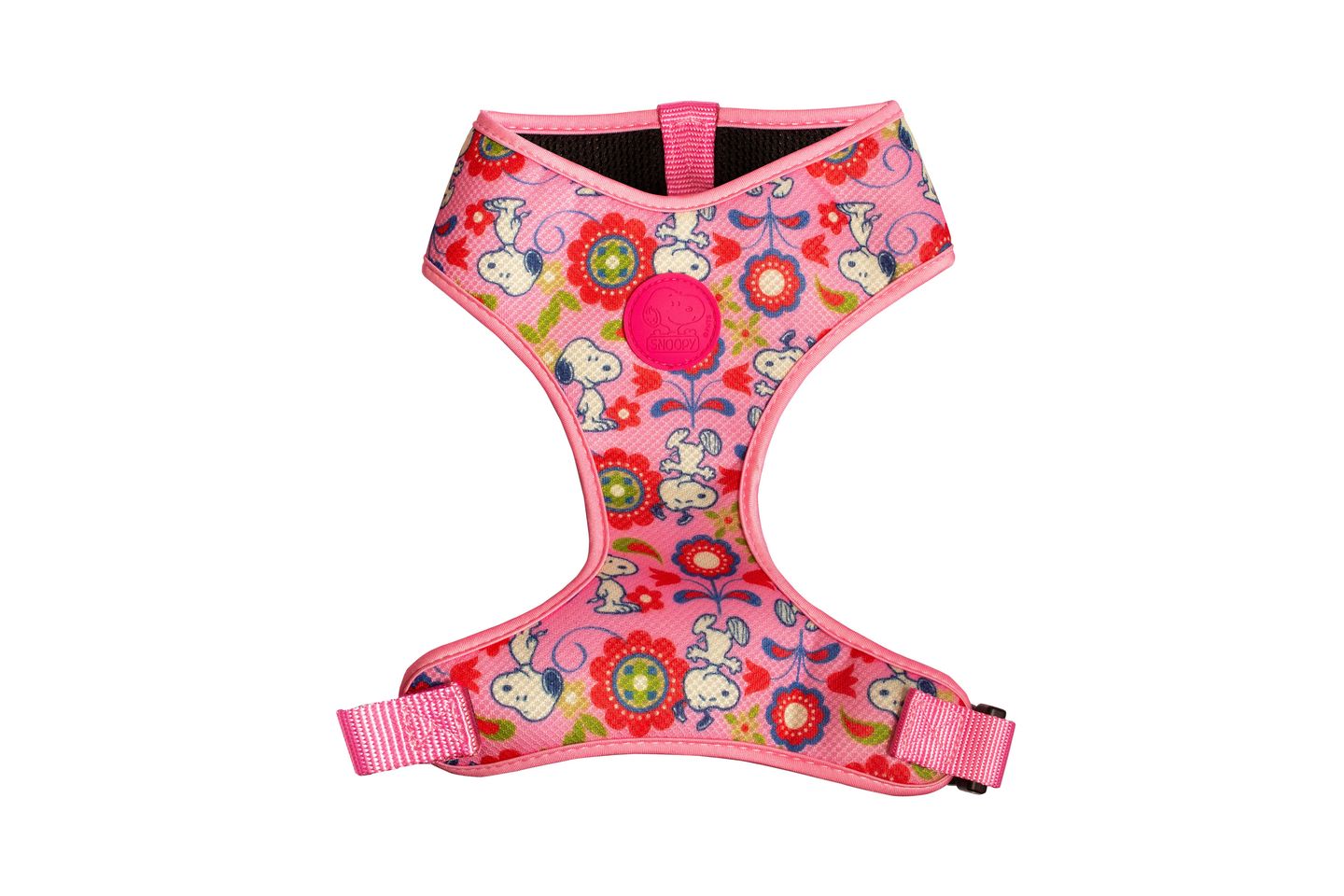 Peitoral Mesh Pink Flower - M