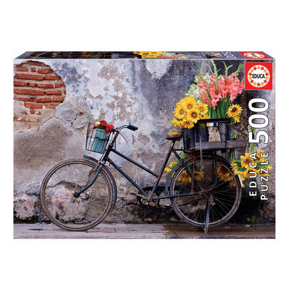 Puzzle Bicicleta com Flores